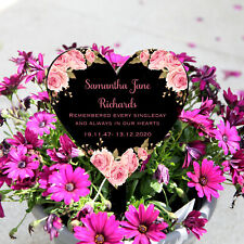 Personalised heart memorial for sale  UK