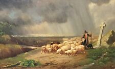 Tableau signé moutons d'occasion  Toulouse-