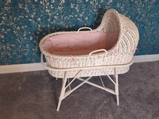Vintage white wicker for sale  WREXHAM