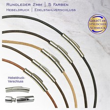 Lederkette glatt 2mm gebraucht kaufen  Prien a.Chiemsee