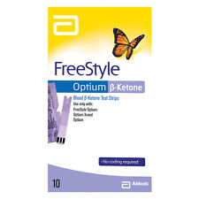 Tiras de teste de cetona sanguínea Abbott FreeStyle Optium - Pacote com 10 validade 26/04 - NOVO NA CAIXA comprar usado  Enviando para Brazil
