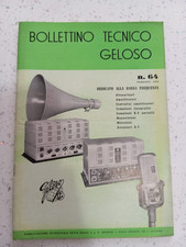 Bollettino tecnico geloso usato Bollettino tecnico geloso usato  San Giuliano di Puglia
