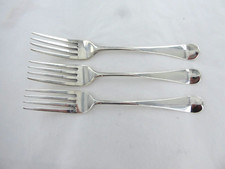 CONJUNTO ANTIGO DE TRÊS GARFOS DE JANTAR INGLESES ANTIGOS DE PRATA ESTERLINA.LONDRES 1802, usado comprar usado  Enviando para Brazil
