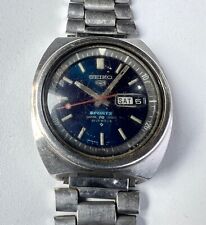 Vintage SEIKO 6119-6023 Relógio Automático Masculino 5 Esportes Mostrador Azul Para Restaurar comprar usado  Enviando para Brazil