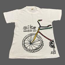 Usado, Camisetas masculinas vintage anos 90 bicicleta branca tamanho M bicicleta barco longo chave ponto único comprar usado  Enviando para Brazil