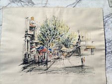 Aquarelle marché fleurs d'occasion  Carqueiranne