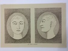 Litografia frenologia. firmata usato  Milano