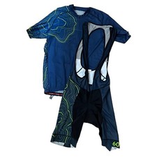 Usado, Conjunto de jersey curto Jakroo ciclismo masculino XL shorts azul verde passeio corrida comprar usado  Enviando para Brazil