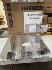Armário de remédios para banheiro Glacier Bay retangular sem moldura espelho triplo branco comprar usado  Enviando para Brazil