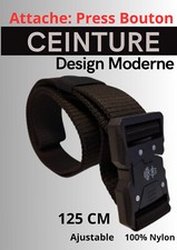 Ceinture nylon noir d'occasion  Hurigny