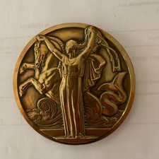 Médaille paquebot normandie d'occasion  Garches