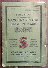 Singer 1949 libretto usato  Italia