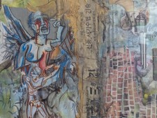 Mixed media painting for sale  Redwood City