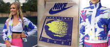 *VENDA* JAQUETA CORTA-VENTO NIKE ANDRE AGASSI CHALLENGE COURT TÊNIS ROSA ESGOTADA, usado comprar usado  Enviando para Brazil