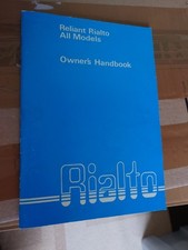 Reliant rialto owners for sale  CRAWLEY