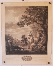 Gravure ancienne chasse d'occasion  Paris III