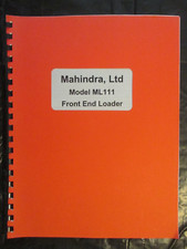 Mahindra model ml111 for sale  Vincennes