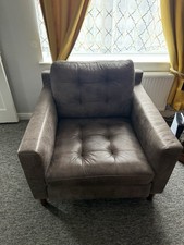 Leather recliner armchair for sale  UK