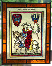 Bleiverglasung fensterbild ber gebraucht kaufen  Fürstenwalde/Spree