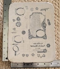 Vtg gillette litho for sale  Old Forge