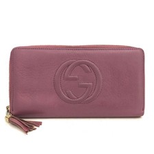 Carteira longa GUCCI Soho intertravada couro G borla zíper ao redor roxa/7BG0497 comprar usado  Enviando para Brazil