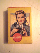 Cartões de baralho Coca Cola da Segunda Guerra Mundial década de 1940 avião observador aviador operadora de telefone comprar usado  Enviando para Brazil