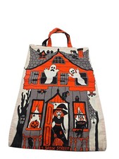 Bolsa de doces vintage feita à mão Halloween truque ou guloseima tecido anos 90 casa das bruxas comprar usado  Enviando para Brazil