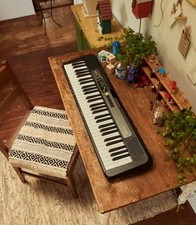 Teclado Casio Casiotone 61 teclas iluminado com pedal de sustentação, estojo protetor. comprar usado  Enviando para Brazil
