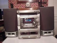Vintage Midi HiFi Sistema Estéreo Rádio CD Fita Cassete AUX Gravador Vinil Player, usado comprar usado  Enviando para Brazil