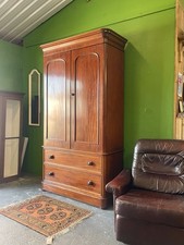 Antique mahogany wardrobe for sale  BUDE