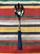 Colher de servir Fiesta com alça de cerâmica entalhada utensílio lápis azul comprar usado  Enviando para Brazil
