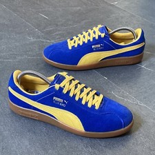 Tênis 2016 PUMA Bluebird UK6.5 azul amarelo camurça retrô vintage tênis raros comprar usado  Enviando para Brazil