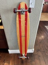 Vintage Vision Street Wear Longboard Skate Deck Calçada Prancha de Surf 46" Vermelha , usado comprar usado  Enviando para Brazil