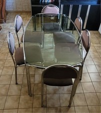 Table verre fumé d'occasion  Melun