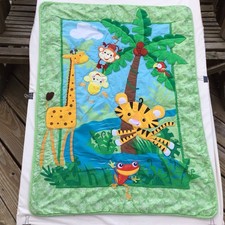 Edredom unissex Fisher Price ANIMALS OF RAINFOREST berçário, usado comprar usado  Enviando para Brazil