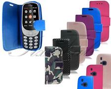 Capa telefone premium suporte flip magnético carteira couro fina para Nokia 3310 comprar usado  Enviando para Brazil