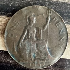 British penny 1937 for sale  YEOVIL