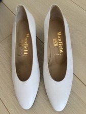 Escarpins cuir blanc d'occasion  France