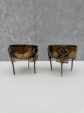 Vintage pair brass for sale  BOURNE