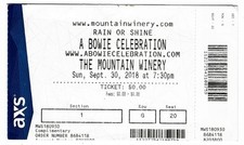 Bowie celebration tribute for sale  USA