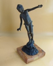 Bronzo vintage fanciullo usato  Zafferana Etnea