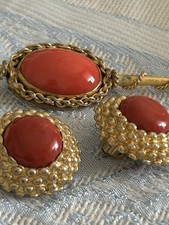 Orecchini clips pietra usato  Italia