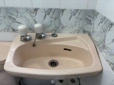 Peach toilet sink for sale  CROYDON