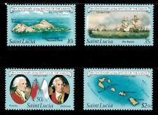 Santa Lúcia 1982 - Batalha dos Santos, 200 Anos - Conjunto de 4v - Sc 583-86 - MNH comprar usado  Enviando para Brazil