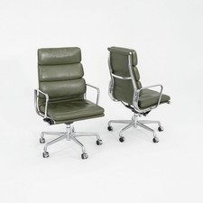 Cadeira executiva Herman Miller Eames anos 2000 almofada macia couro verde 12+ disponível comprar usado  Enviando para Brazil