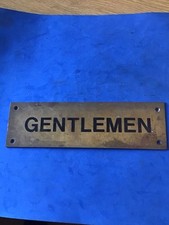 Vintage brass sign for sale  WARRINGTON