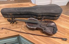 Violino antigo 4/4, arco Bausch, estojo peças restauração propriedade sótão encontrar, usado comprar usado  Enviando para Brazil
