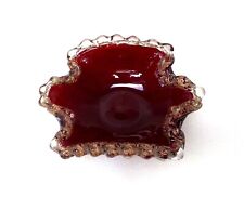 VASO TIGELA DE VIDRO ARTE RUBI VERMELHO MURANO VENEZIANO BAROVIER & TOSO SIGNORETTO comprar usado  Enviando para Brazil