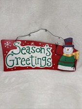 Wooden snowman sign for sale  Springtown