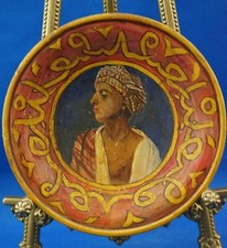 Piatto terracotta dipinto usato  Roma